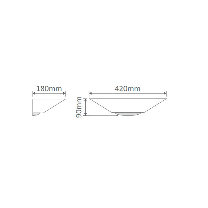 Buy Wall Sconce Australia BF-7603 Wall Sconce W420mm White Ceramic Frosted Glass - 11049