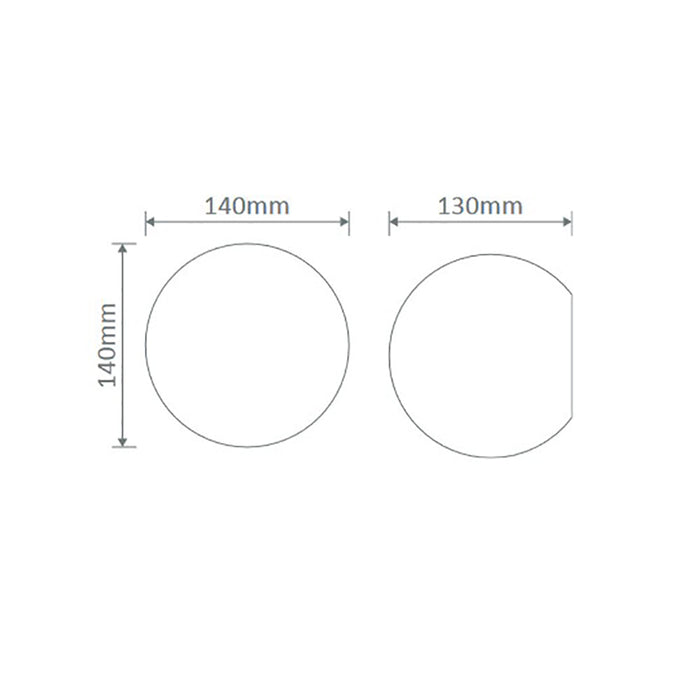 Buy Wall Sconce Australia BF-2350 Round Wall Sconce W140mm White Ceramic - 11080