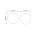 Buy Wall Sconce Australia BF-2350 Round Wall Sconce W140mm White Ceramic - 11080
