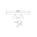 Buy Bathroom Vanity Lights Australia Mirror Bathroom Vanity Light 10W Satin Chrome Aluminium 3CCT - 12005