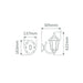 Buy Outdoor Wall Lanterns Australia Chester Outdoor Wall Lantern Up Bracket White Aluminium - 14977