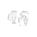 Buy Outdoor Wall Lanterns Australia Chester Outdoor Wall Lantern Down Bracket Beige Aluminium - 14978