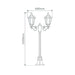 Buy Post Lights Australia Chester Post 2 Lights H1430mm Burgundy Aluminium - 14998