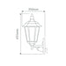 Buy Outdoor Wall Lanterns Australia Chester Outdoor Wall Lantern Up Bracket H655mm Green Aluminium - 15065