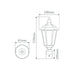 Buy Post Tops Australia Chester Post Top H570mm Beige Aluminium - 15086