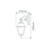 Buy Outdoor Wall Lanterns Australia Paris Outdoor Wall Lantern Down Bracket H450mm Black Aluminium - 15123
