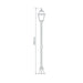 Buy Post Lights Australia Paris Post Light H1890mm Black Aluminium - 15147