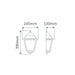 Buy Exterior Wall Lights Australia Paris Exterior Wall Light H390mm Beige Aluminium - 15176