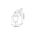 Buy Outdoor Wall Lanterns Australia Avignon Outdoor Wall Lantern Down Bracket H510mm Burgundy Aluminium - 15202