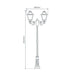 Buy Post Lights Australia Avignon Post 2 Lights H640mm Burgundy Aluminium - 15244