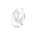 Buy Outdoor Wall Lanterns Australia Turin Outdoor Wall Lantern Up Bracket H520mm White Aluminium - 15421