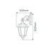 Buy Outdoor Wall Lanterns Australia Turin Outdoor Wall Lantern Down Bracket H520mm Beige Aluminium - 15422