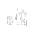 Buy Post Tops Australia Turin Post Top H440mm Beige Aluminium - 15476