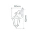 Buy Outdoor Wall Lanterns Australia Turin Outdoor Wall Lantern Down Bracket H520mm Beige Aluminium - 15488