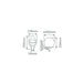 Buy Exterior Wall Lights Australia Siena Exterior Wall Light H300mm Beige Aluminium - 15518