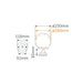 Buy Pillar & Pedestal Lights Australia Siena Small Pillar Light W250mm White Aluminium - 15547