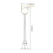 Buy Post Lights Australia Siena Post Light H1250mm W250mm Beige Aluminium - 15578