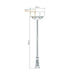 Buy Post Lights Australia Siena Post 3 Lights H2300mm W250mm Burgundy Aluminium - 15628