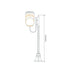 Buy Post Lights Australia Lisbon Post Light Up Bracket H1260mm W250mm Green Aluminium - 15677