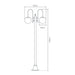 Buy Post Lights Australia Lisbon Post 2 Lights Down Bracket H2380mm W820mm Black Aluminium - 15789