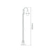 Buy Post Lights Australia Monaco Post Light H2020mm Beige Aluminium - 15830