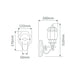Buy Outdoor Wall Lanterns Australia Vienna Outdoor Wall Lantern Up Bracket H510mm Burgundy Aluminium - 15886