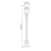 Buy Post Lights Australia Vienna Post Light H1310mm Green Aluminium - 15905