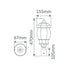 Buy Post Tops Australia Vienna Post Top Black Aluminium - 15951