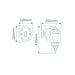 Buy Outdoor Wall Lanterns Australia Vienna Outdoor Wall Lantern Down Bracket H430mm Beige Aluminium - 15962