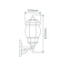 Buy Wall Sconce Australia Vienna Wall Sconce Up Bracket H625mm Burgundy Aluminium - 15988