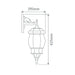 Buy Wall Sconce Australia Vienna Wall Sconce Down Bracket H625mm Burgundy Aluminium - 15994