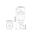 Buy Post Tops Australia Vienna Post Top H545mm Burgundy Aluminium - 16006