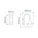 Buy Exterior Wall Lights Australia Monaco Exterior Wall Light Curved Arm H475mm Burgundy Aluminium - 16018