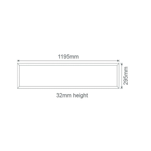 Buy LED Panel Lights Australia Rectangular LED Panel Light 36W 3CCT - 17619