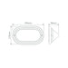 Buy Bunker Lights Australia Polyring Oval Eyelid Bunker Light W295mm White Polycarbonate - 18477