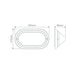 Buy Bunker Lights Australia Polyring Oval Bunker Light W295mm White Polycarbonate - 18481