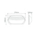 Buy Bunker Lights Australia Polyring Oval Eyelid Bunker Light W270mm Black Polycarbonate - 18619