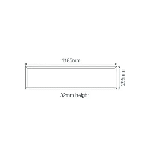 Buy Panel Frames Australia Rectangular Panel Frame W295mm White - 19326