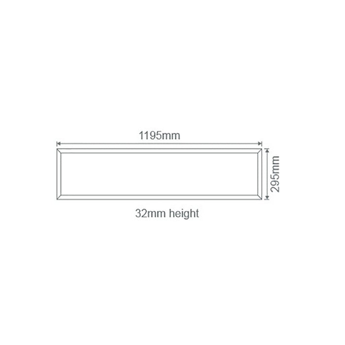 Buy Panel Frames Australia Rectangular Panel Frame W295mm White - 19326