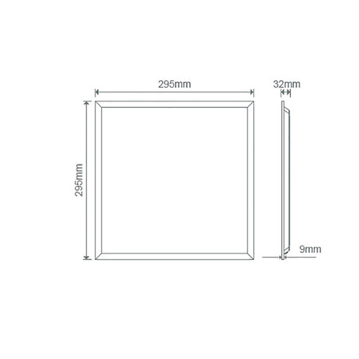 Buy Panel Frames Australia Square Panel Frame W295mm White - 19324