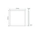 Buy Panel Frames Australia Square Panel Frame W295mm White - 19324