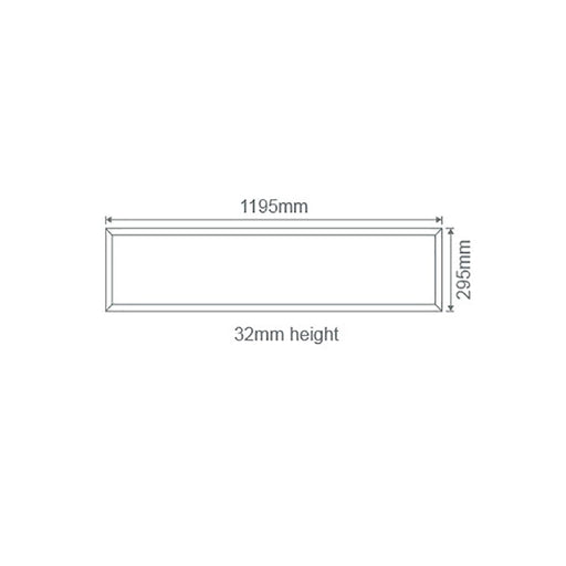 Buy Panel Frames Australia Rectangular Panel Frame W295mm White - 19342
