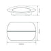 Buy Up / Down Wall Lights Australia Bell Up & Down Wall Light 8W Dark Grey Aluminium 5000K - 19373