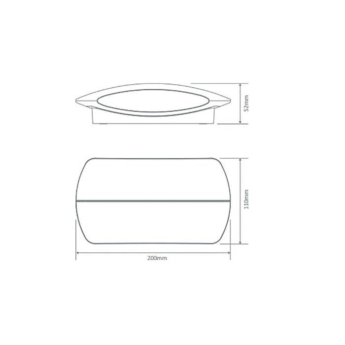 Buy Up / Down Wall Lights Australia Bell Up & Down Wall Light 13W White Aluminium 5000K - 19381