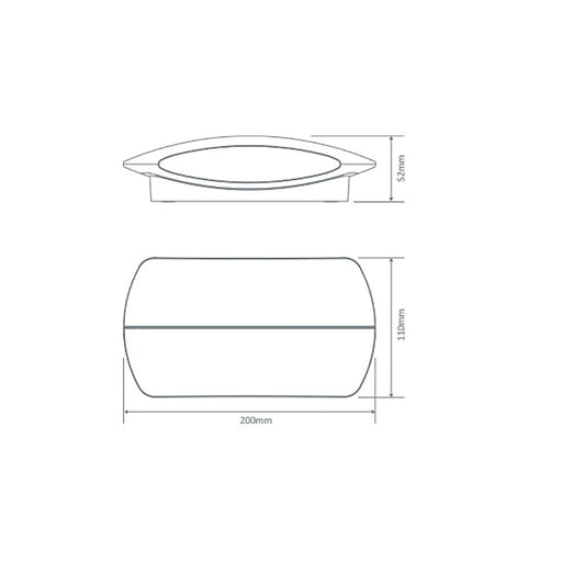 Buy Up / Down Wall Lights Australia Bell Up & Down Wall Light 13W Black Aluminium 3000K - 19376