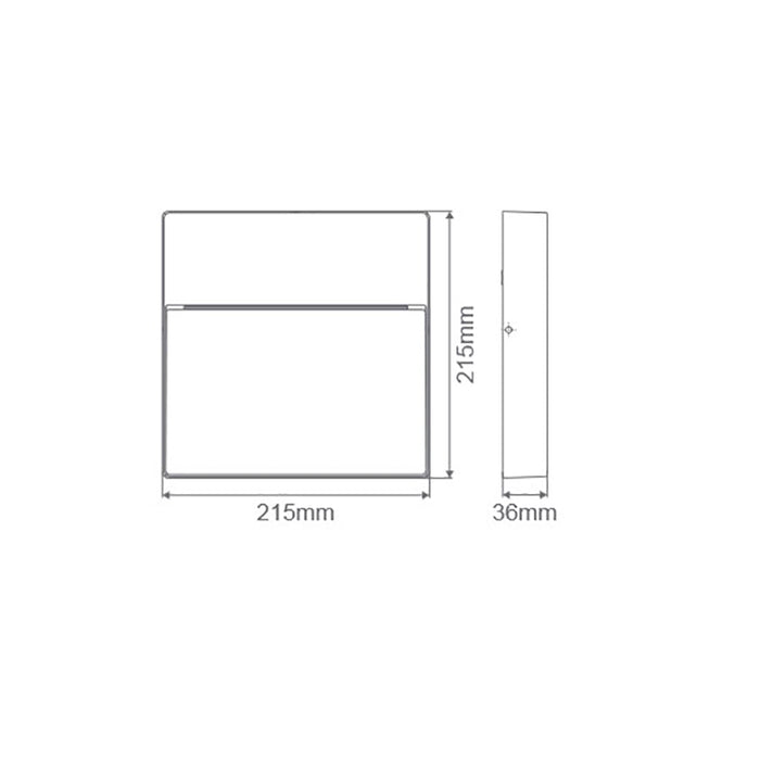Buy Outdoor Step Lights Australia Zeke Square Outdoor Step Light White Aluminium 5000K - 19509