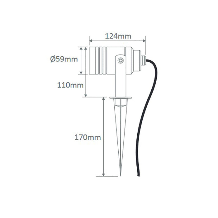Buy Spike Lights Australia Elite Spike Light 12V Aluminium 5000K - 19500