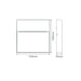 Buy Exterior Wall Lights Australia Zeke Square Exterior Wall Light 4W Black Aluminium 5000K - 19529