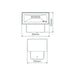Buy Up / Down Wall Lights Australia Block Up & Down Wall 2 Lights 6W Dark Grey Aluminium 3000K - 19546