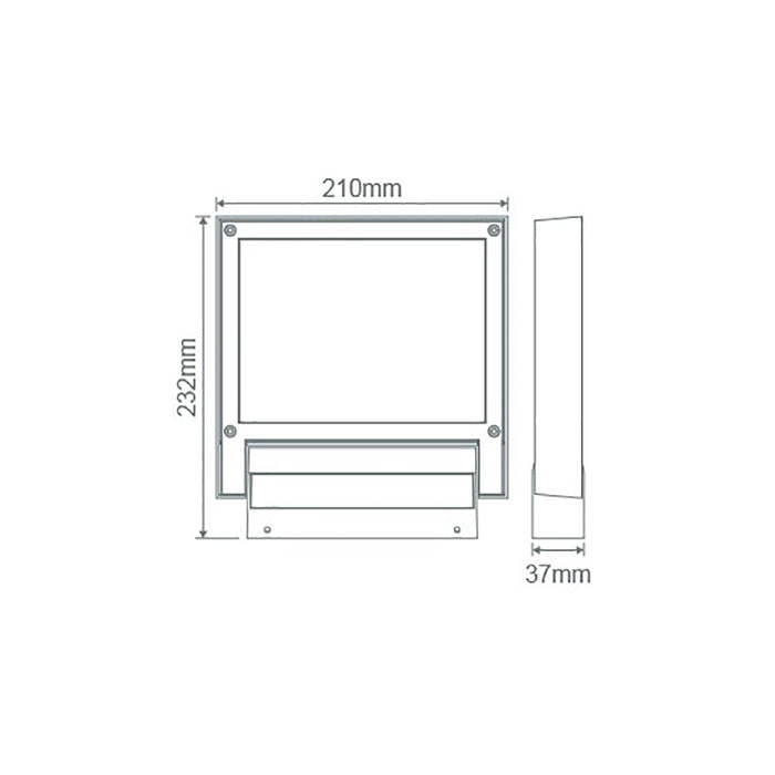 Buy Floodlights Australia Flash Floodlight Dark Grey Aluminium 3000K - 19564